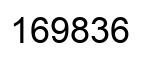 Number 169836 black image