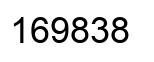 Number 169838 black image