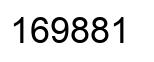 Number 169881 black image