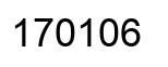Number 170106 black image