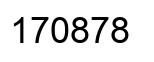 Number 170878 black image