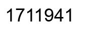 Número 1711941 imagen negro