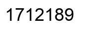 Número 1712189 imagen negro