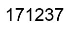 Número 171237 imagen negro