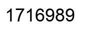 Número 1716989 imagen negro