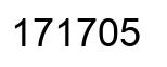 Number 171705 black image