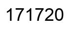 Número 171720 imagen negro