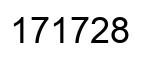 Número 171728 imagen negro
