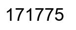 Number 171775 black image