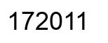 Número 172011 imagen negro