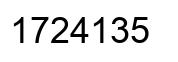 Número 1724135 imagen negro