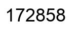 Número 172858 imagen negro