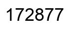 Number 172877 black image