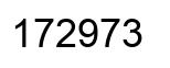 Número 172973 imagen negro