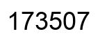 Number 173507 black image