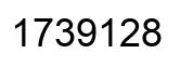 Number 1739128 black image
