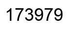 Number 173979 black image