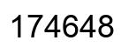 Número 174648 imagen negro