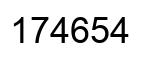 Número 174654 imagen negro