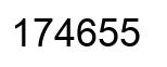 Número 174655 imagen negro