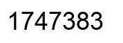 Número 1747383 imagen negro