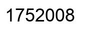 Number 1752008 black image