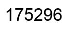 Number 175296 black image