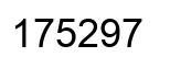 Number 175297 black image