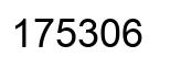 Number 175306 black image
