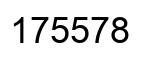 Number 175578 black image