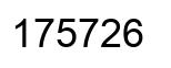 Número 175726 imagen negro