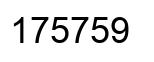 Número 175759 imagen negro