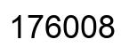 Number 176008 black image
