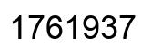 Number 1761937 black image