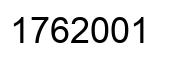 Number 1762001 black image