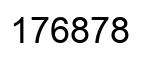 Número 176878 imagen negro