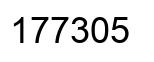 Number 177305 black image