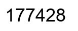 Number 177428 black image