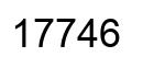 Number 17746 black image