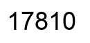 Number 17810 black image