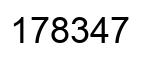 Number 178347 black image