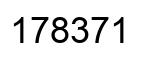 Number 178371 black image