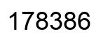 Number 178386 black image