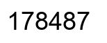 Número 178487 imagen negro