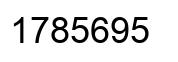 Número 1785695 imagen negro