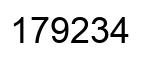 Número 179234 imagen negro