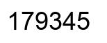 Número 179345 imagen negro