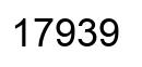 Number 17939 black image