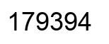 Número 179394 imagen negro