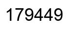 Number 179449 black image